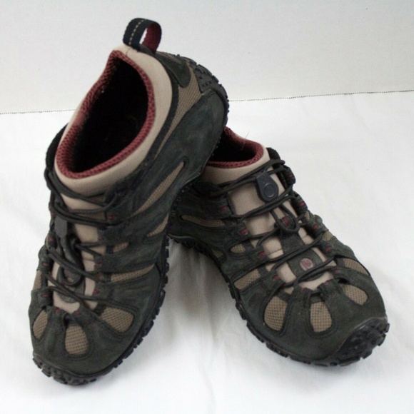 Merrell Shoes - Merrell Chameleon Stretch Black/Tan Womens Hiking